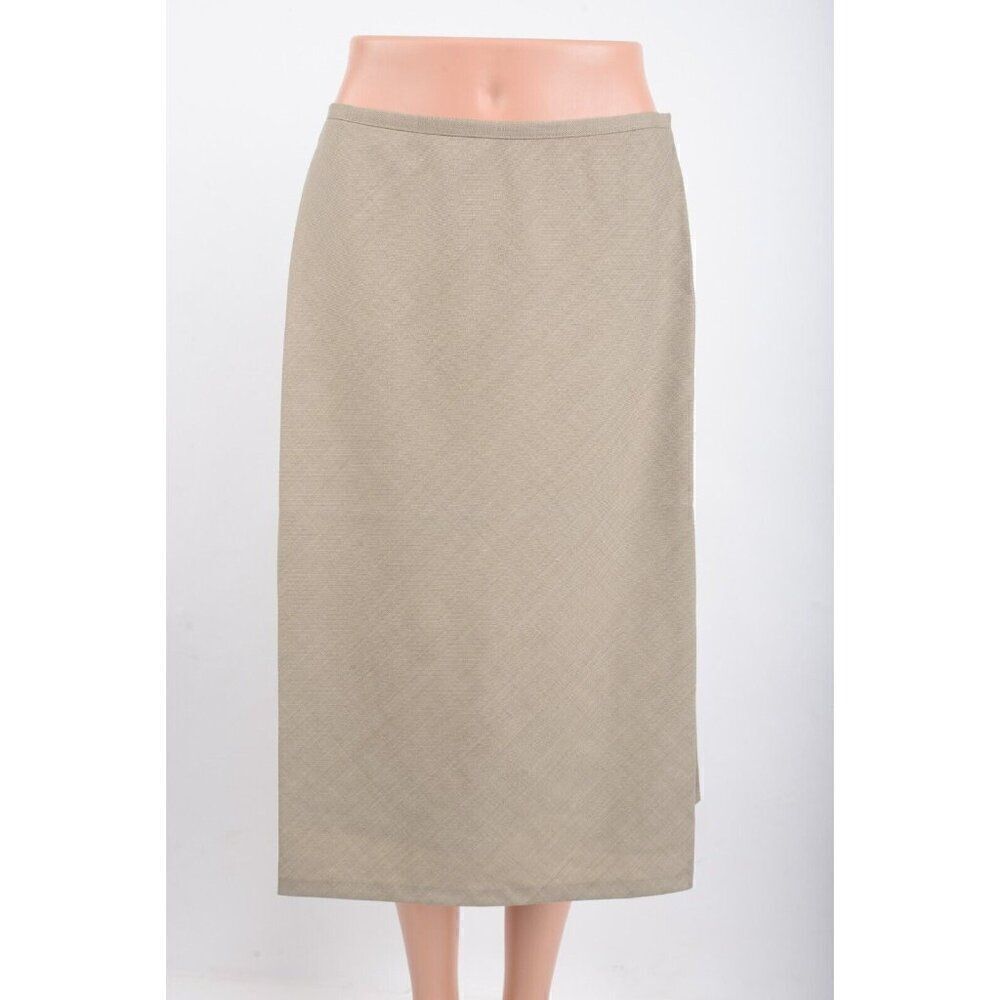 Workstyle by Lafayette Womans A-line Skirt Size 6 Tan Wool Blend NWT